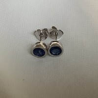 Sapphire silver 925 earrings