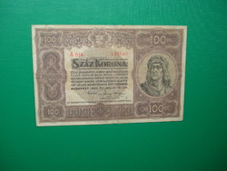 Ropogós 100 korona 1920
