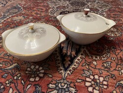 Fabulous zeh scherzer serving plates, one soup and one main dish, in very nice condition, sold together.