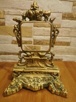 Gilt bronze mantel clock holder