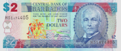 Barbados 2 dollár 2007 UNC