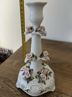 Apulum porcelán Gyertyatartó 24cm magas, gyertyával