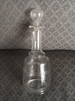 Art deco glass bottle with stopper