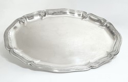 Neo-baroque style silver (800) tray