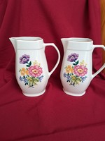 Beautiful peaceful lowland carnation flower porcelain jugs nostalgia collector villager