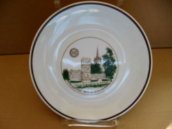 Gyűjtői 1970-es tiszai árvíz Fehérgyarmat emlék tányér HMV