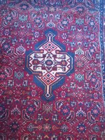 155 x 110 cm antik kézi csomózású Hamadan perzsa szőnyeg eladó
