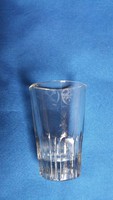 Old certified thick glass short drink glass