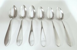 Antique (1852), silver Viennese soup spoon (6 pieces)