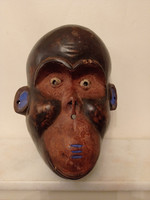 African Mask Cameroon Bamileke Tribe Grassland Monkey Mask 320 D44 4663
