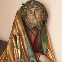 Antique church statue saint