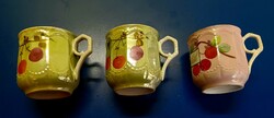 Art Nouveau luster-glazed commemorative mug 3 pcs.