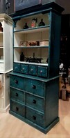 Szatócs shop furniture, renovated pine chest of drawers, early 20th century shop furniture with drawers