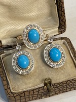 Turquoise and diamonds