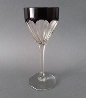 Moser art-deco ‘Lady Hamilton’ crystal wine glass 1930s