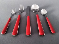 Very rare wmf cromargan modernist / pop art 22 piece cutlery 1990s