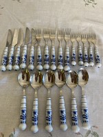 Abs rostfrei 18.10 Ddr onion-patterned porcelain cutlery