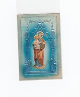 Vallásos képeslap dombornyomott 1908 "Szent József"