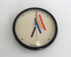 Retro, vintage working raiffeisen wall clock