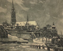 Máté lajos Csurgói (1931-): winter in Buda