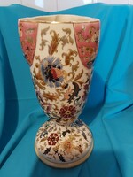 Antique Zsolnay vase with tjm family mark