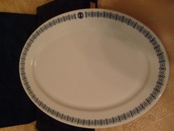 Antique, large Czech marked porcelain bowl 36.5 x 25 cm rarity