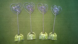 Business card heart-table accessory, also as a gift