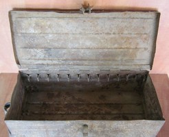 Pallet old military metal ammunition chest