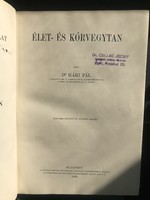 Élet és Kórvegytan Dr Hári Pál 1929