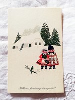 Károly Kecskeméty: Christmas graphics. 1967, Postman 396.