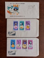 Decade of space exploration 1960-1970 old stamps envelopes