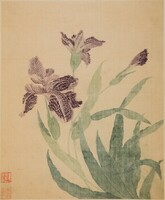 Ma yuanyu - irises - canvas reprint