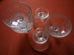 5 Pcs strawberry-patterned fruit bowl glass xx