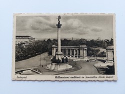 Old postcard photo postcard Budapest Millennium Monument