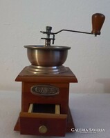 Old copper cupped coffee grinder.