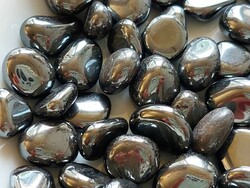 Mineral stone hematite gray colored stones
