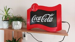 (K) retro Coca-Cola illuminated wall sign 48x36 cm