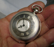 Married! Sterling silver 925 rotary hunting case men's pocket watch swiss made