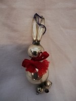 Glass clown Christmas tree ornament from old times