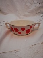 Rare soup cup with granite dots