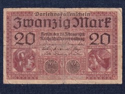 Németország Második Birodalom (1871-1918) 20 Márka bankjegy 1918 (id51602)