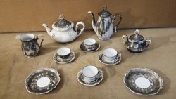 Bareuther bavaria coffee set and decor bavaria feinsilber teapot and two plates