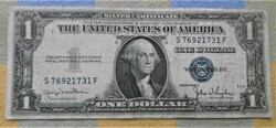 USA 1 Dollár kék  pecsét T2