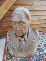 King Andrew carved wooden statue - bust: Pag antal bust