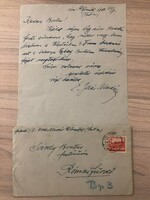 Letter of the famous painter Illés Edvi to Brutus Sárdy