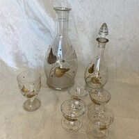 Üveg likőrös készlet
