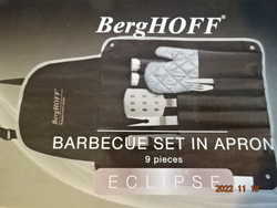 Berghoff barbecue set, unopened packaging. He has!