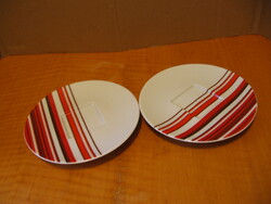 Striped porcelain nespresso mocha coaster