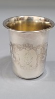 Antik ezüst keresztelő pohár, kupa, kehely