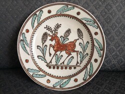 Beautiful hand painted bowl - deer, hunter, Christmas